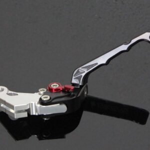 Clutch Lever CNC, Silver, Flip Up Type.