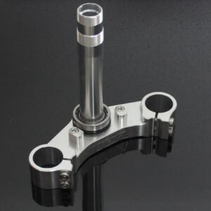 Lower Triple Clamp, CNC Silver, Honda VFR400R/NC30
