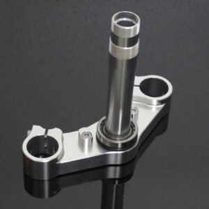 Lower Triple Clamp, CNC Silver, Honda VFR400R/NC30