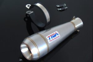Silencer, Stainless Moto Maggot, 50.8 mm., Assy.