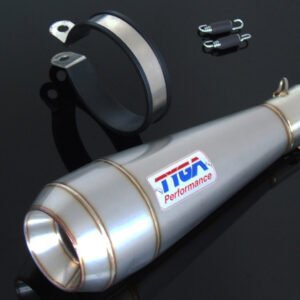 Silencer, Stainless Moto Maggot, 50.8 mm., Assy.