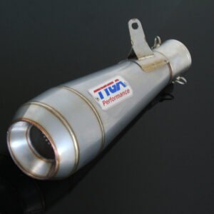 Silencer, Stainless Motor Maggot, 50.8 mm., ER6, No fittings