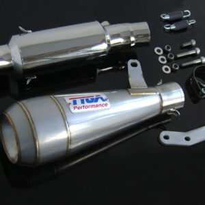 Set, Pipe, Half, Race System, ER6, Moto Maggot Silencer