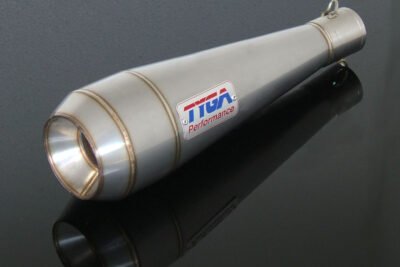 Silencer, Stainless Moto Maggot, 43 mm., Midi, No fittings