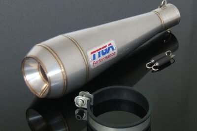 Silencer, Stainless Moto Maggot, 43 mm., Midi, Assy.