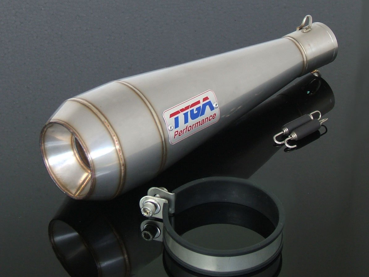 Silencer, Stainless Moto Maggot, 43 mm., Midi, Assy.