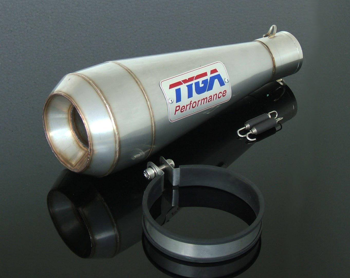 Silencer, Stainless Moto Maggot, 54 mm., Monster, Assy.