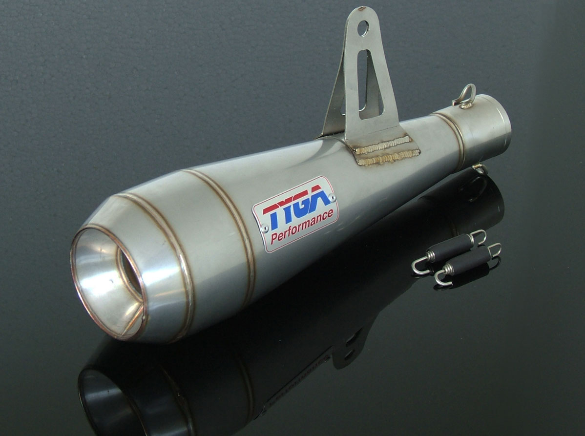 Silencer, Stainless Moto Maggot, 43 mm., Ninja 250/300R, Assy.