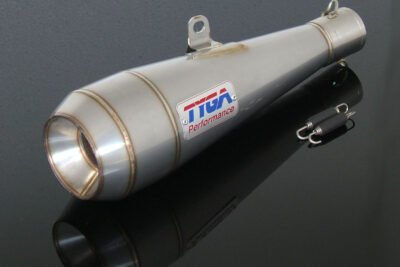 Silencer, Stainless Moto Maggot, 43 mm., Ninja 250R, Assy.