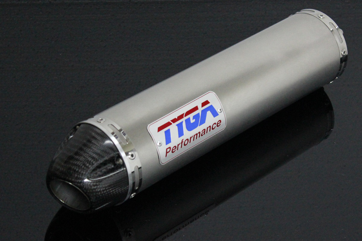 Silencer, Stainless, Round/Carbon End cap Slip-On, MC22, CBR250RR, No Fittings