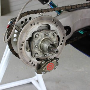 Bracket, Rear Brake, 84 mm Brembo Conversion, Silver, MC28/NC35