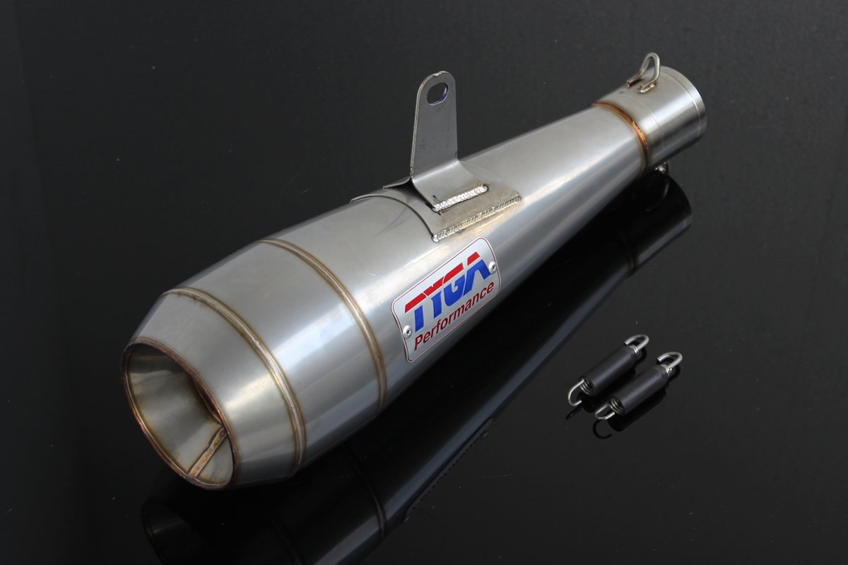 Silencer, Stainless Moto Maggot, 44.5 mm., Ninja 300R, Assy.