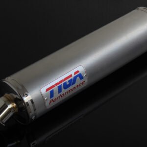 Silencer, Stainless, Round, Four Stroke, 44.5mm., No Fittings