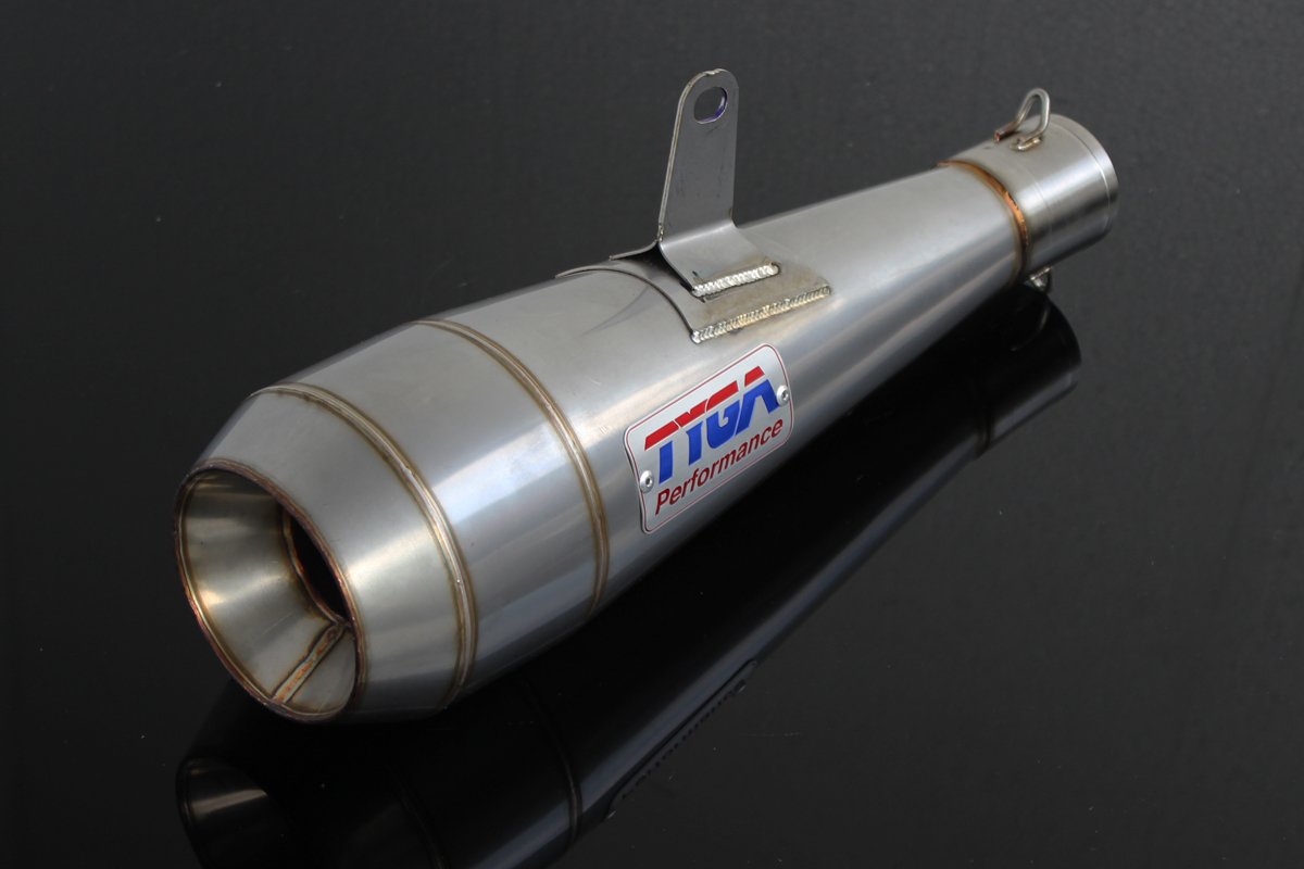 Silencer, Stainless Moto Maggot, 44.5 mm., Ninja 300R, No fittings