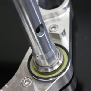 Triple Clamp Set, CNC Silver, NC35 Forks to fit MC28