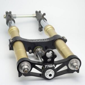 Triple Clamp Set, CNC Black, NC35 Forks to fit NSR250 MC21
