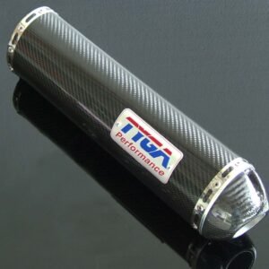 Silencer, Carbon, Oval/Carbon End Cap, Slip On, RVF 400, No Fittings