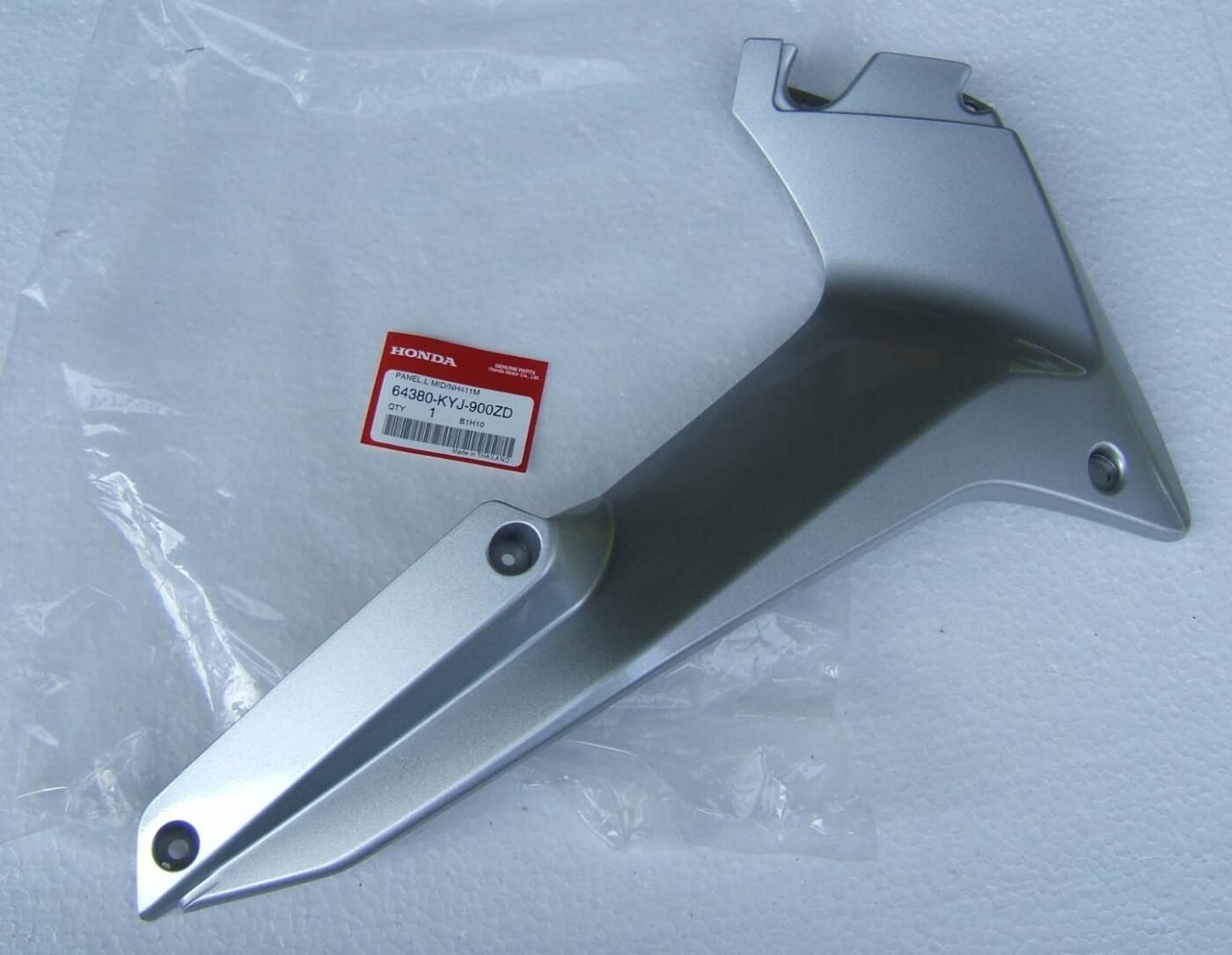 Panel, Left Middle, Force Silver, CBR250R