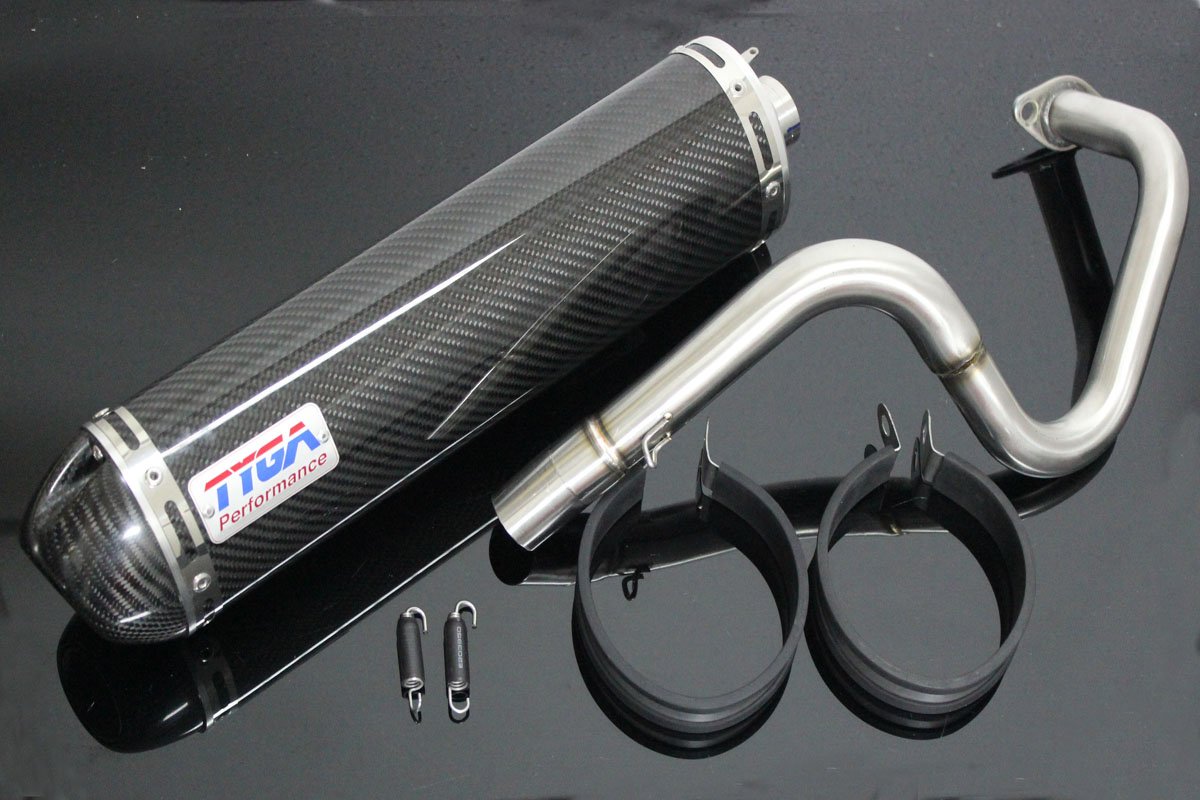 Set, Pipe, Full Race System, Oval, Carbon Silencer, Carbon End Cap, PCX150