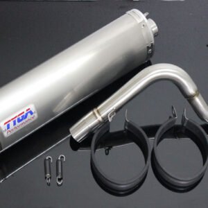 Set, Pipe, Full Race System, Oval Stainless Silencer, Carbon End Cap, PCX150