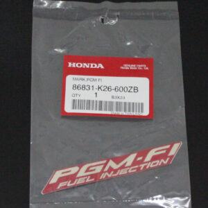Decal, PGM-F1, MSX125 Grom, 2014 White on Valentine Red Scheme