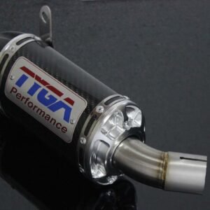 Replacement Silencer, Slip On, Carbon, Oval/Carbon End Cap, Yamaha R25/R3