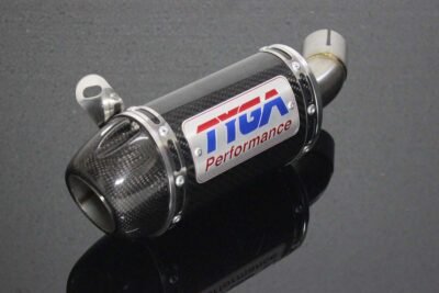 Replacement Silencer, Slip On, Carbon, Oval/Carbon End Cap, Yamaha R25/R3