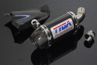Set, Pipe, Slip On, Carbon, Oval/Carbon End Cap, Yamaha R25/R3, MT-25/MT-03
