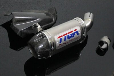 Set, Pipe, Slip On, Stainless, Oval/Carbon End Cap, Yamaha R25/R3, MT-25/MT-03