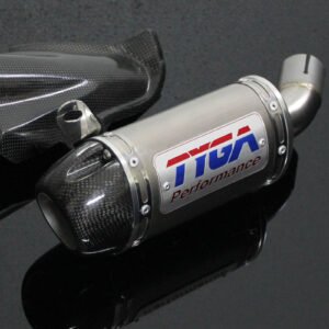 Set, Pipe, Slip On, Stainless, Oval/Carbon End Cap, Yamaha R25/R3, MT-25/MT-03