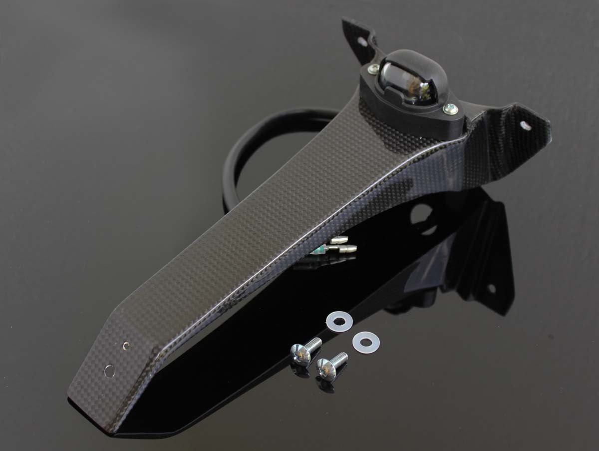 Registration/License Plate Holder, Carbon, T13 Assy.