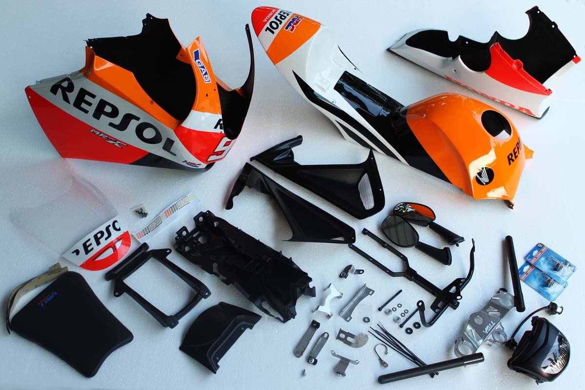 Bodywork Set, MRX, MSX125 Grom First Generation, Painted Repsol