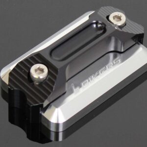 Front Brake Reservoir Cover, BLACK, Bikers