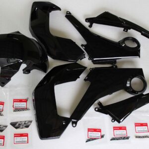 Complete Bodywork Set, MSX125 Grom, Type 1 Asteroid Black metallic Scheme