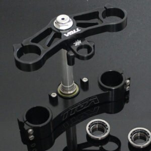 Triple Clamp Set, CNC Black, CBR600RR Forks to fit MC21