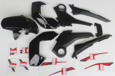 Complete Bodywork Set, MSX125 Grom, Type 9, 2015 Asteroid Black Metallic Scheme