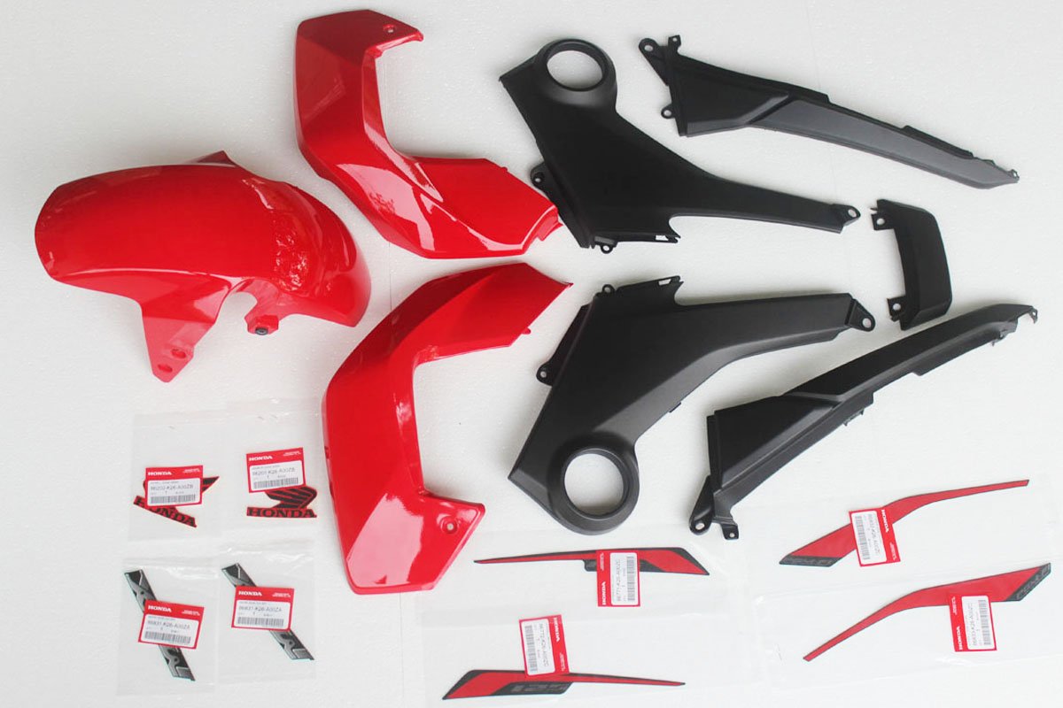 Complete Bodywork Set, MSX125 Grom, Type 10, 2015 Valentine Red Scheme