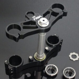Triple Clamp Set, CNC Black, CBR600RR Forks to fit MC21