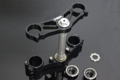 Triple Clamp Set, CNC Black, CBR600RR Forks to fit MC28
