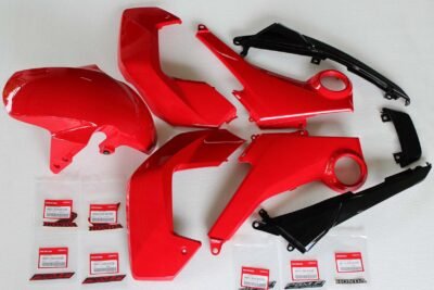 Complete Bodywork Set, MSX125 Grom, Type 3 Pearl Valentine Red Scheme