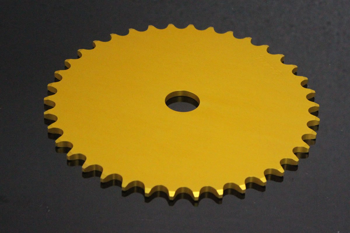 Sprocket, Rear 36T, Blank #520, Aluminium, (Gold)