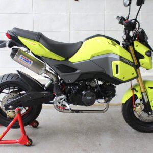 Set, Pipe, Full Race System, High level, MSX125SF Grom, Stainless Oval/Carbon End Cap