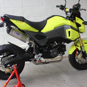 Set, Pipe, Full Race System, High level, MSX125SF Grom, Stainless Oval/Carbon End Cap