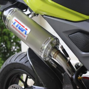 Set, Pipe, Full Race System, High level, MSX125SF Grom, Stainless Oval/Carbon End Cap