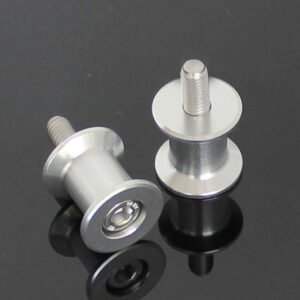 Rear Stand Bobbins, Silver, M10x1.25 Assy.