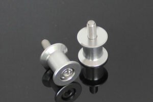 Rear Stand Bobbins, Silver, M10x1.25 Assy.