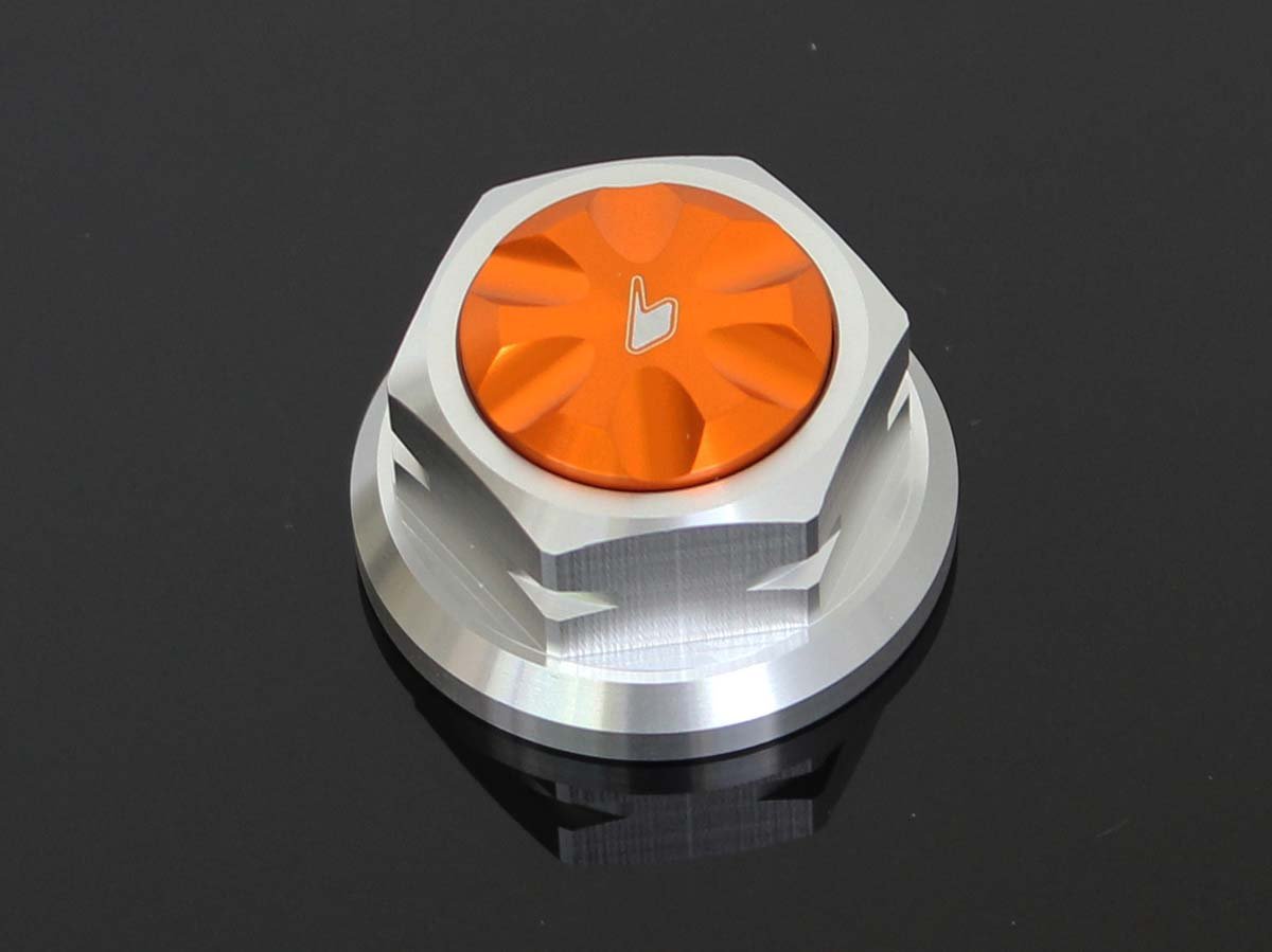 Top Triple Clamp Nut (M24x1), Gold, Bikers