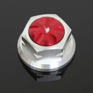 Top Triple Clamp Nut (M24x1), Red, Bikers