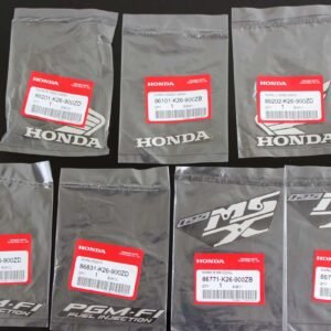 Decal Set, MSX125 Grom, Type 1, 2013 Asteroid Black Metallic Scheme