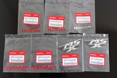 Decal Set, MSX125 Grom, Type 3, 2013 Pearl Valentine Red Scheme